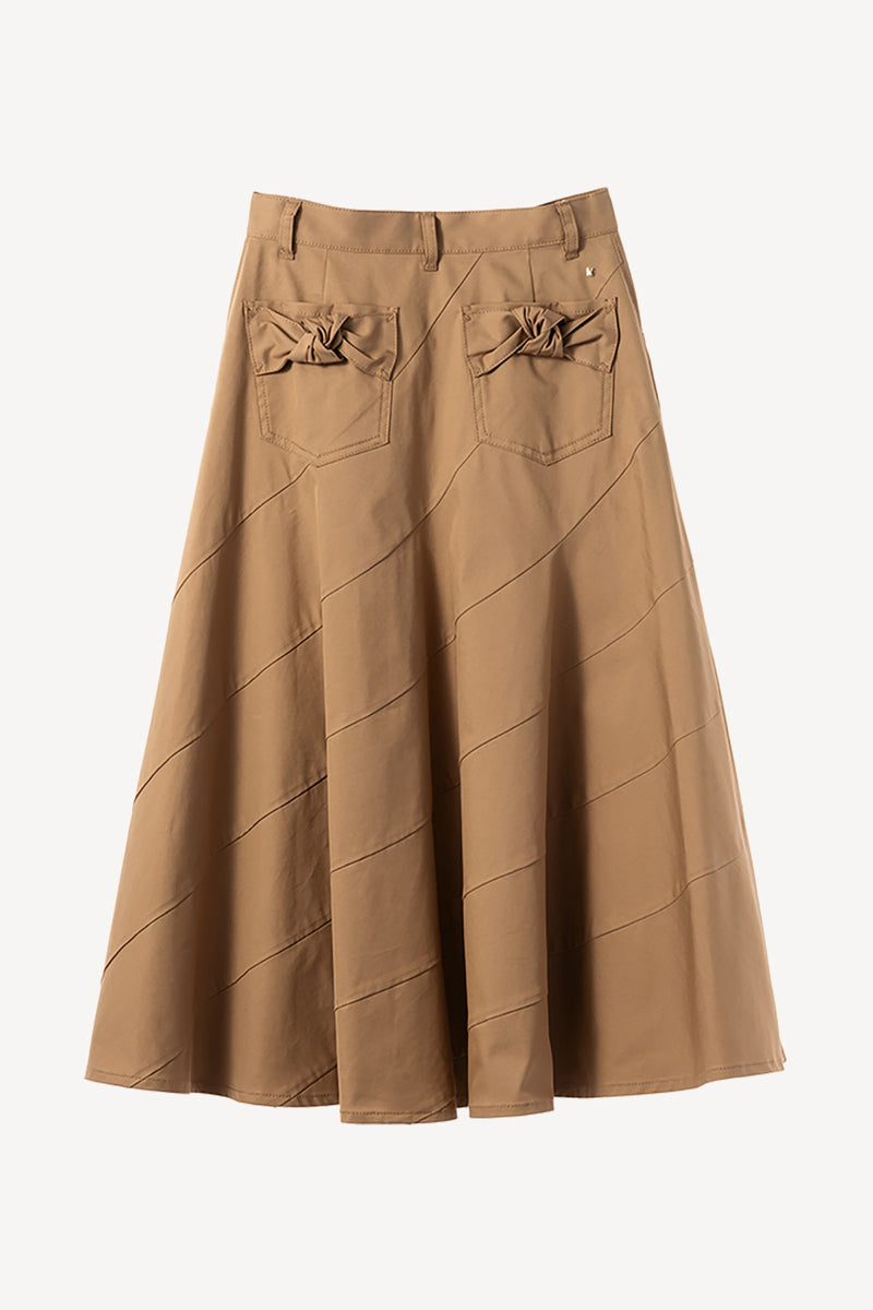 Ribbon Chino Skirt