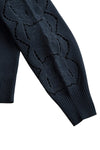 Embroidery Cotton Pullover with Scarf