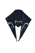 Embroidery Cotton Pullover with Scarf