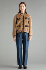Fleece Panels Jersey Jacket