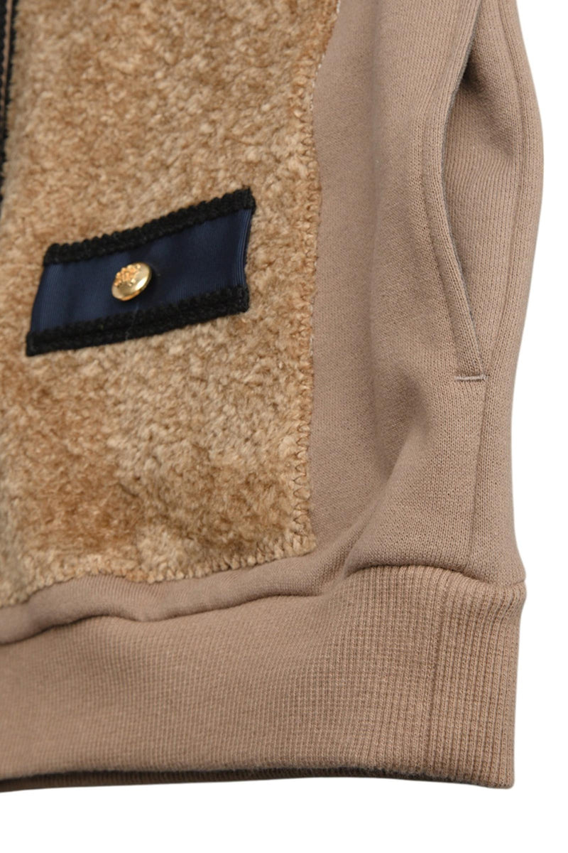 Fleece Panels Jersey Jacket