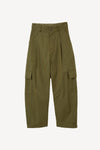 Ribbon Cotton Cargo Pants