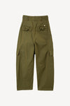 Ribbon Cotton Cargo Pants