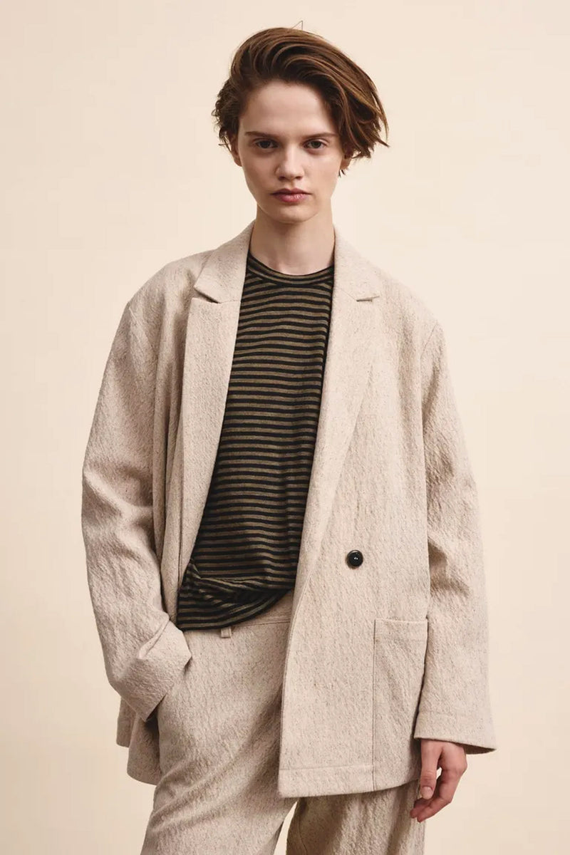 Wool-Blended Unstructured Jacket