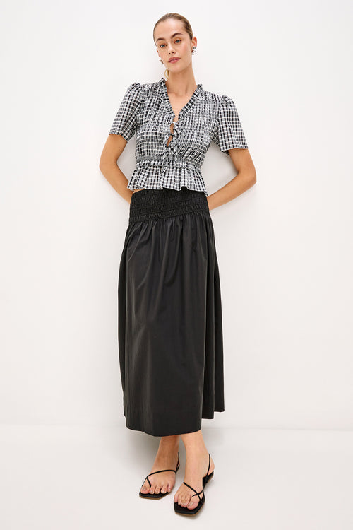 Alessa Cotton-Blended Maxi Skirt