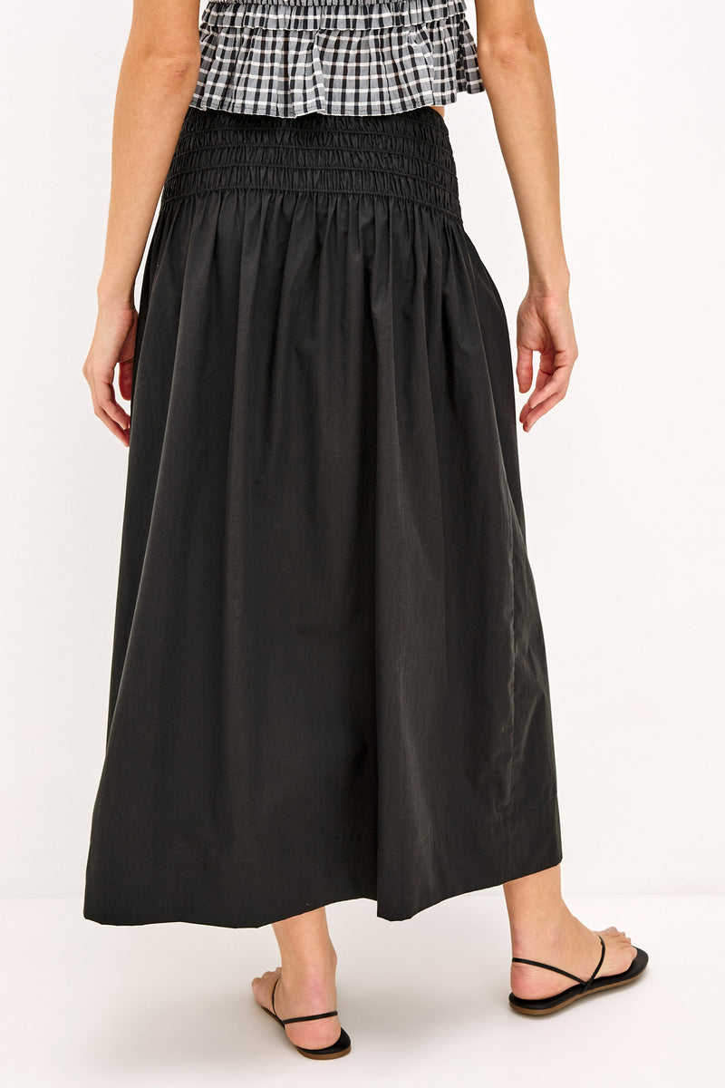 Alessa Cotton-Blended Maxi Skirt