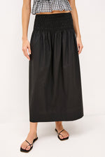 Alessa Cotton-Blended Maxi Skirt