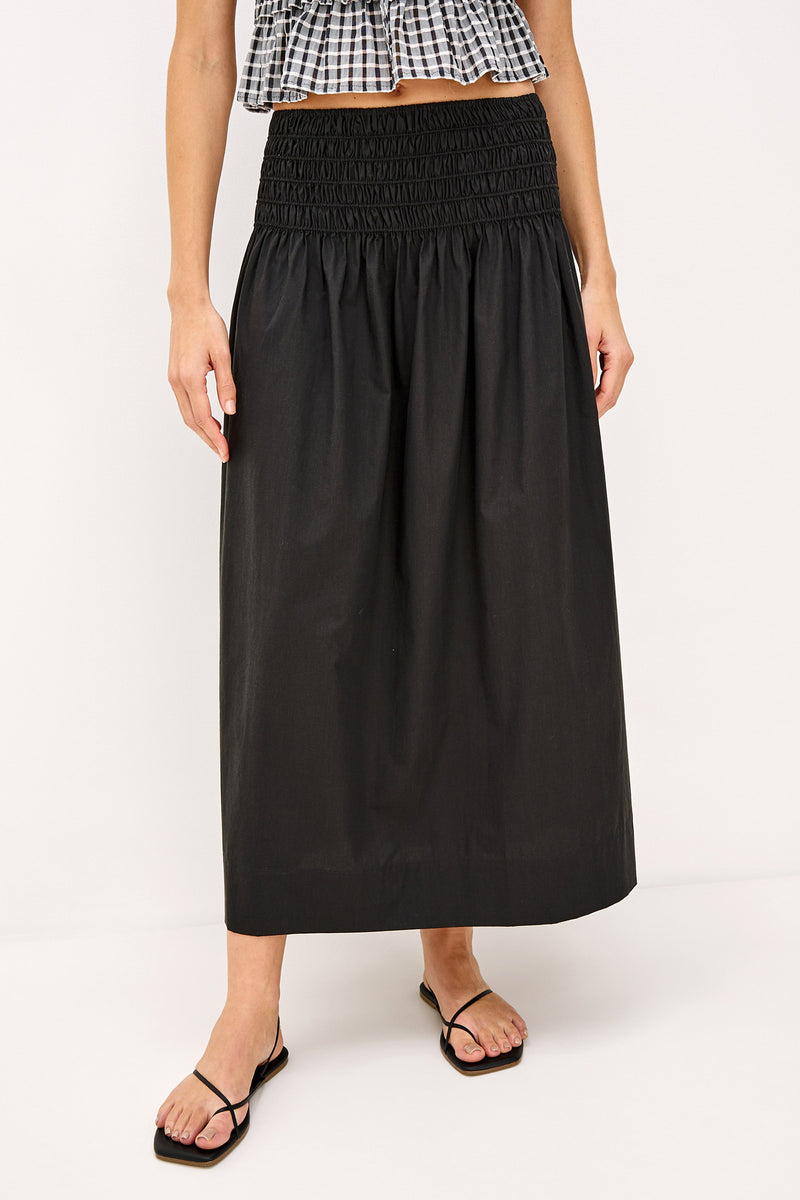 Alessa Cotton-Blended Maxi Skirt