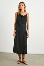 Carly Linen Wrap Skirt