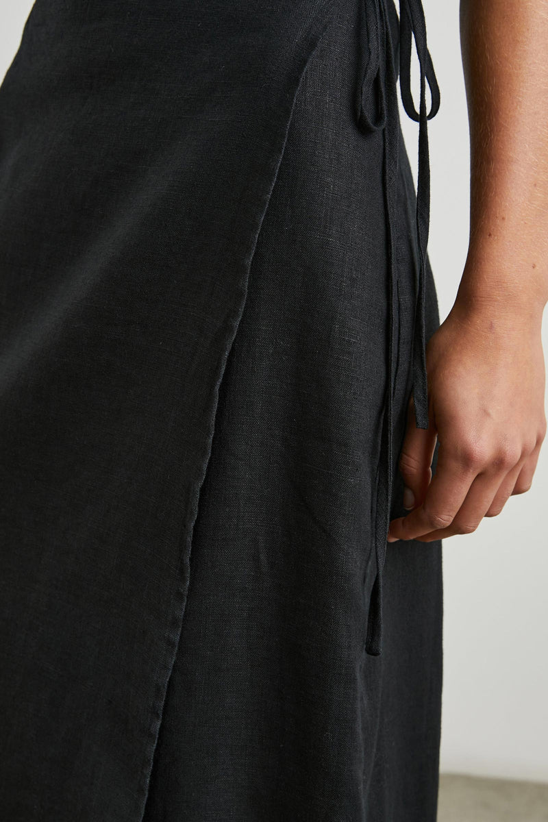 Carly Linen Wrap Skirt