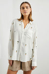 Charli Hanalei-Print Linen Shirt