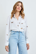 Charli Cheetah Print Linen Shirt