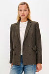 Jac Cotton Herringbone Blazer