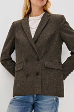 Jac Cotton Herringbone Blazer