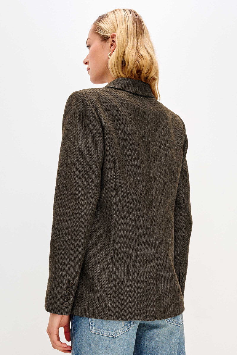 Jac Cotton Herringbone Blazer