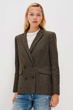 Jac Cotton Herringbone Blazer
