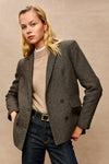 Jac Cotton Herringbone Blazer