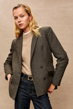 Jac Cotton Herringbone Blazer