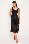 Nadya Poplin and Jersey Dress