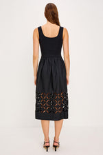 Nadya Poplin and Jersey Dress