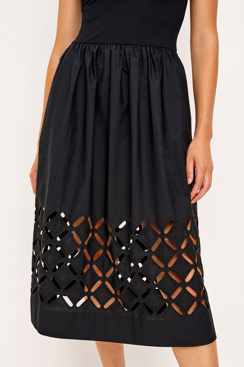 Nadya Poplin and Jersey Dress