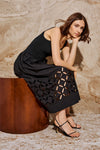 Nadya Poplin and Jersey Dress
