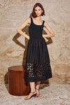 Nadya Poplin and Jersey Dress