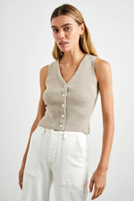 Rosa Cotton-Blended Knit Vest