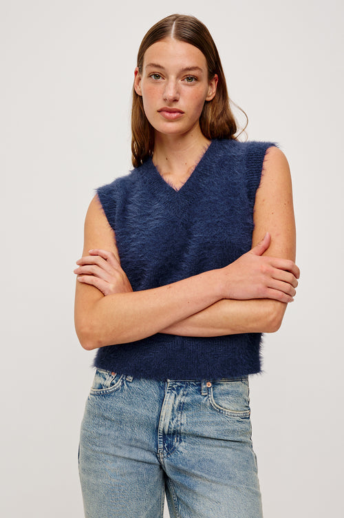 Talli Wool-Blended Knit Vest
