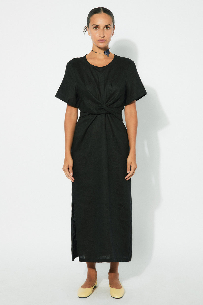 Dapple Linen Midi Dress