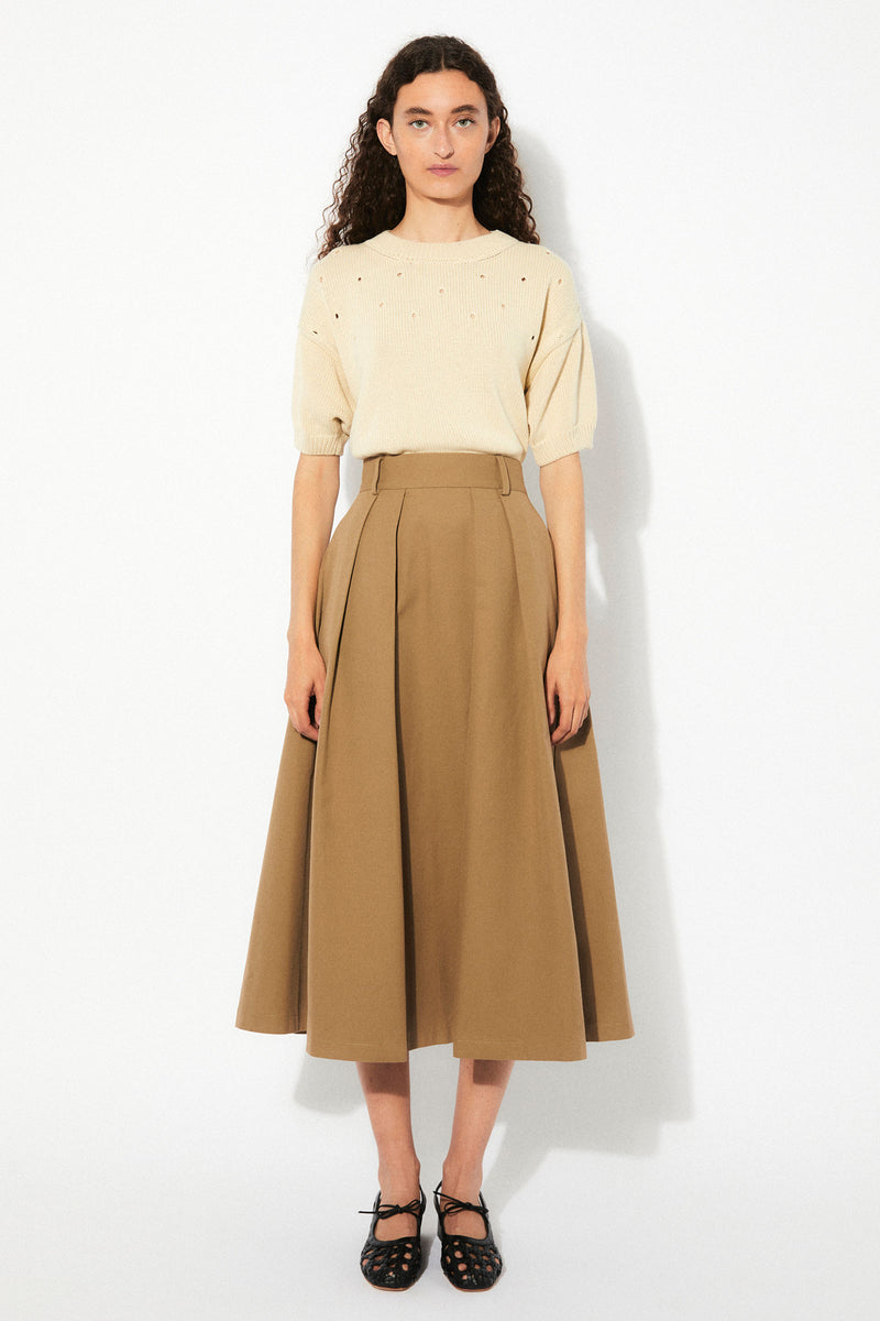 Opal Cotton Twill Skirt