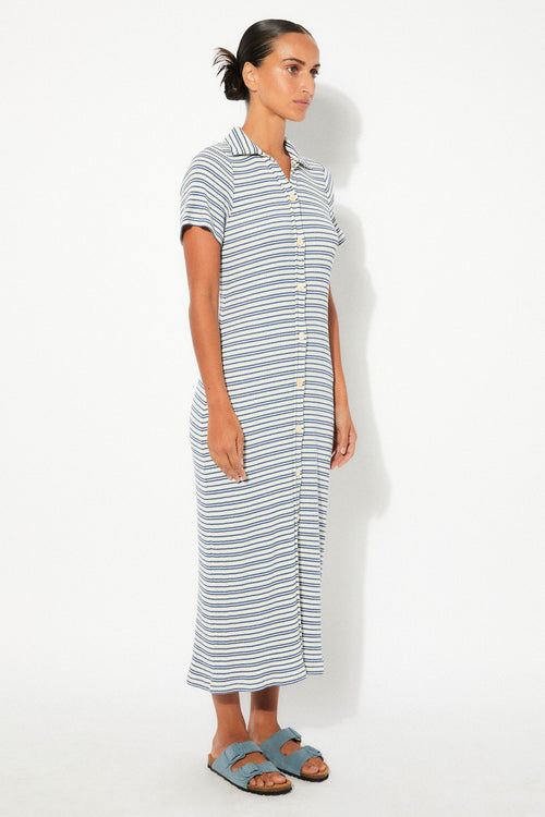 Pavia Striped Ribbed Knit Dress
