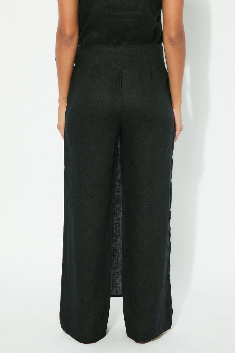 Root Linen Wrap Trousers