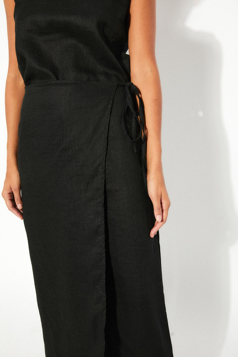 Root Linen Wrap Trousers