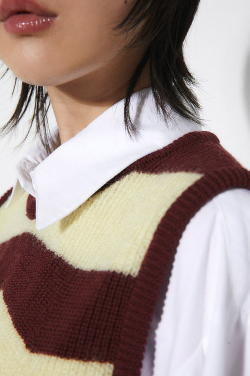 Erin Wool Blended Knit Vest