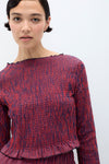 Olga Shirred Cotton Top