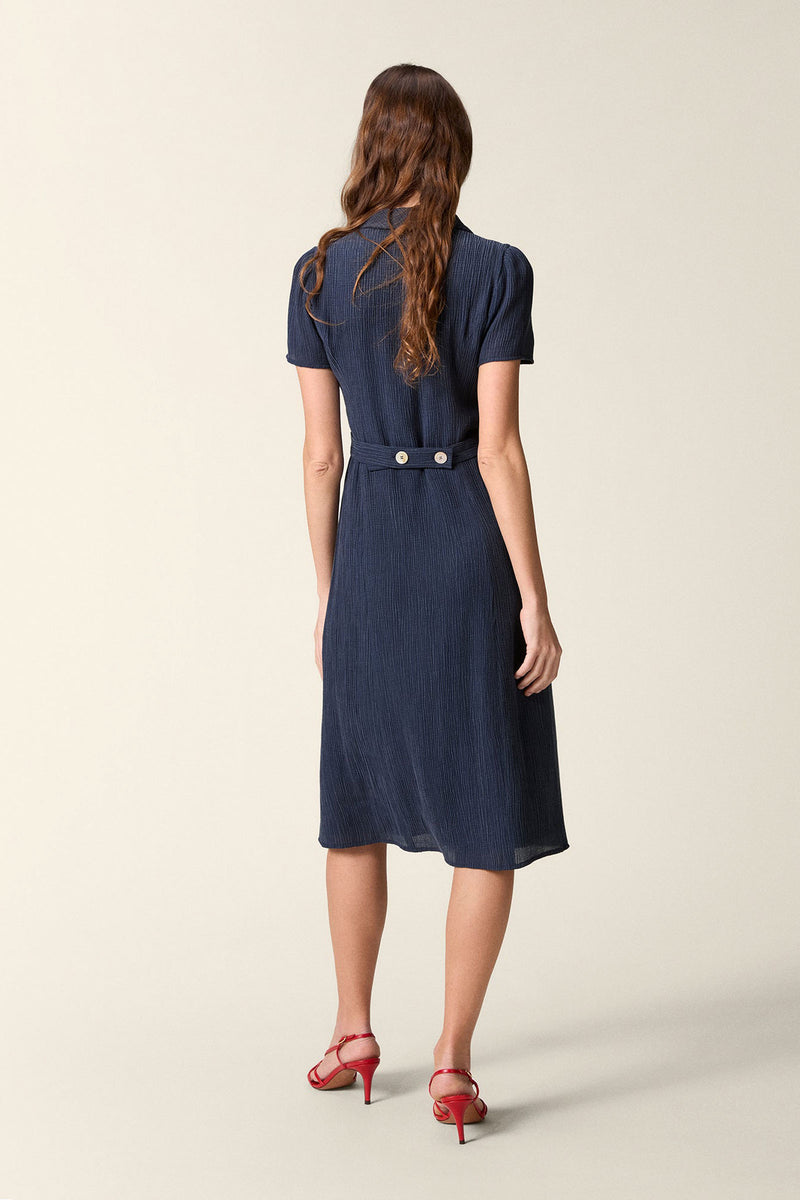 Marin Viscose-Blended Midi Dress