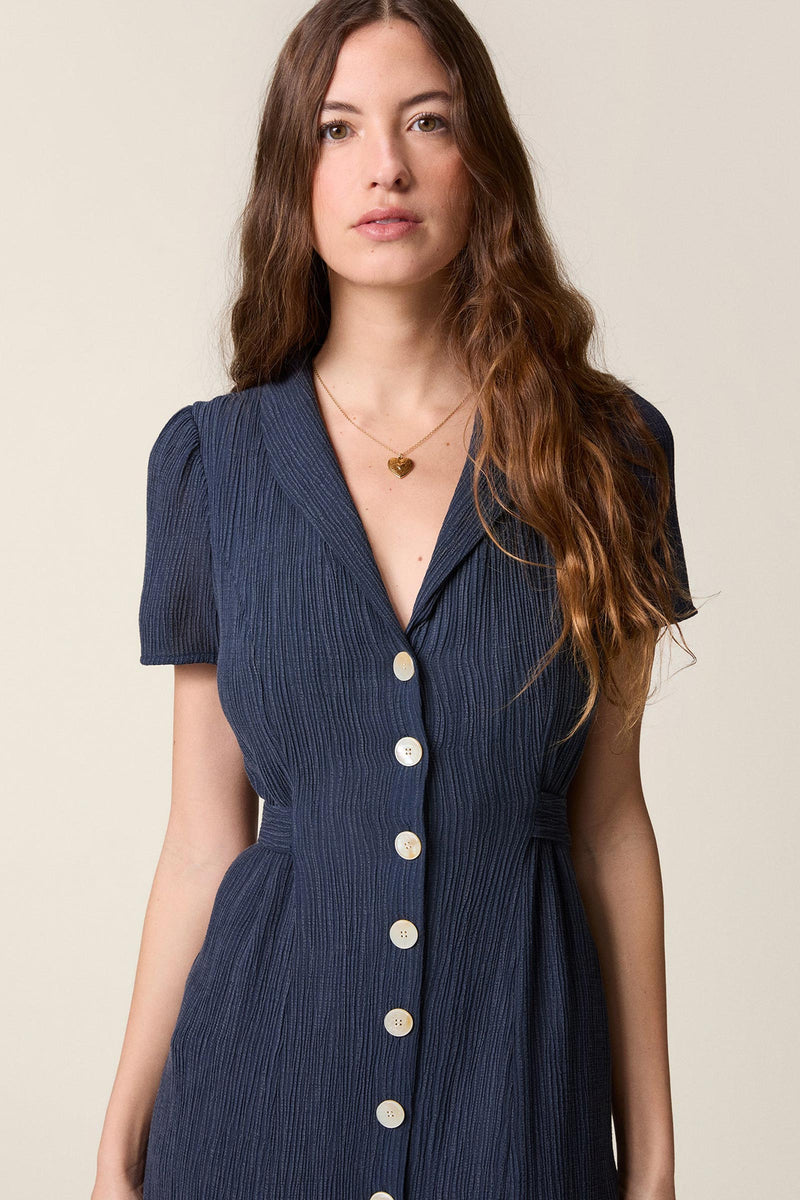 Marin Viscose-Blended Midi Dress