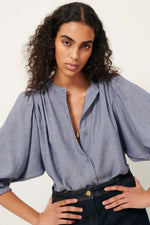 A View Cotton-Blended Blouse