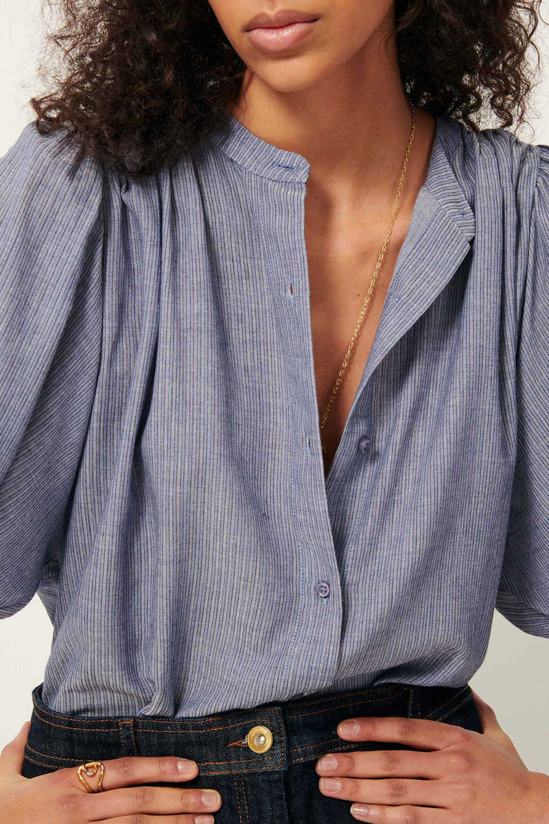 A View Cotton-Blended Blouse