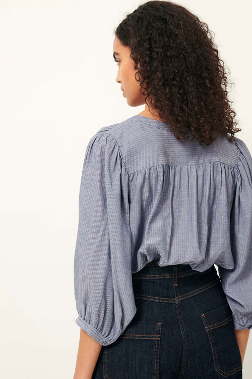 A View Cotton-Blended Blouse
