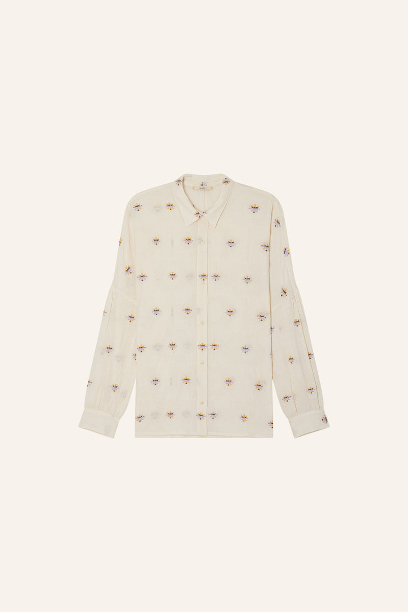 Botenzo Jacquard Cotton Shirt