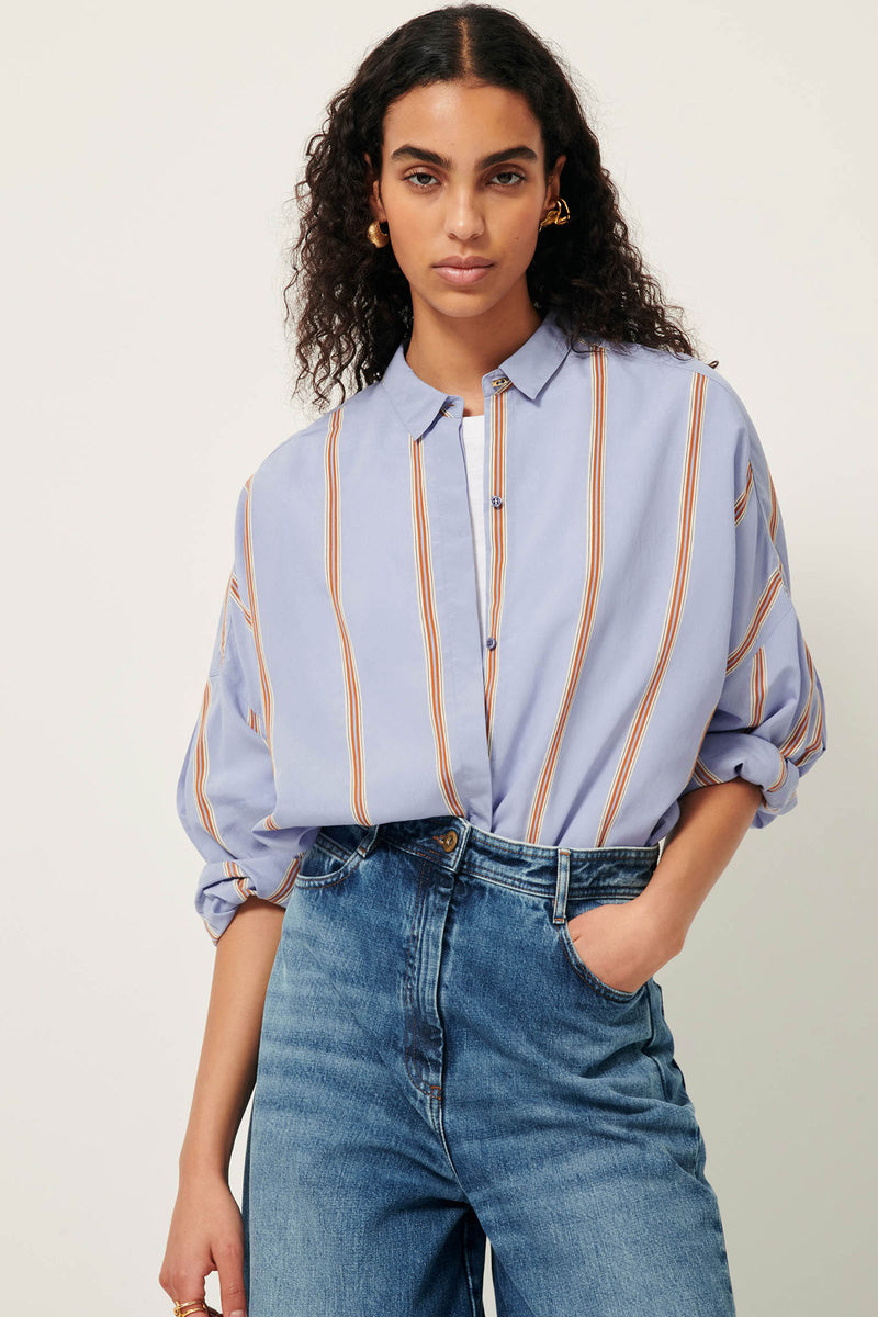 Celona Striped Viscose Shirt