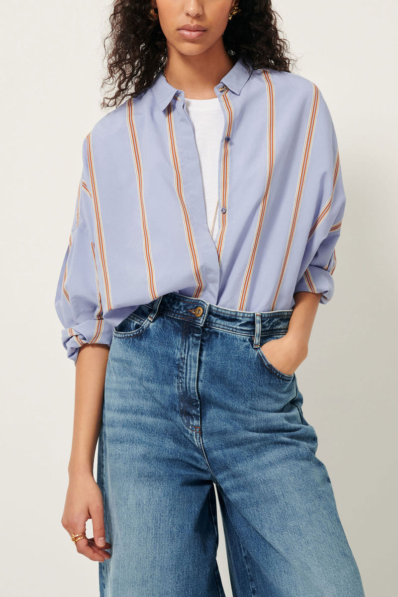 Celona Striped Viscose Shirt