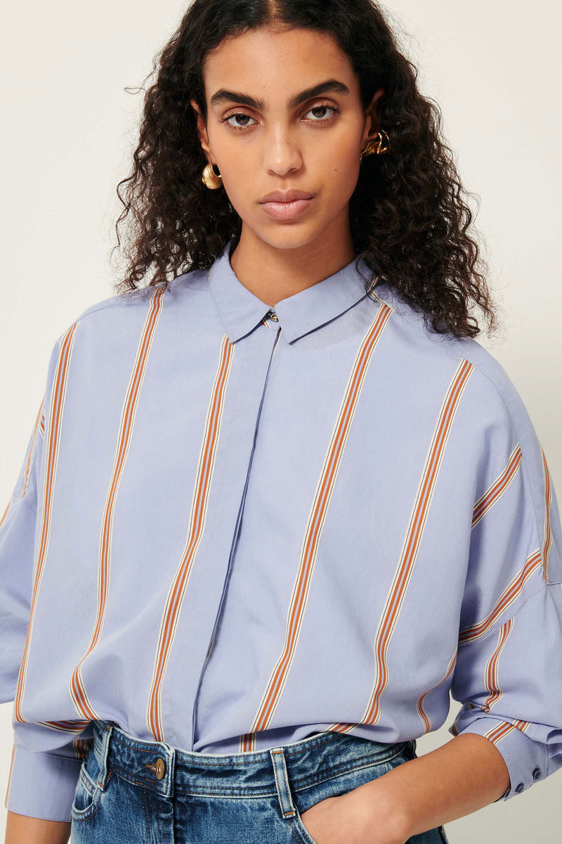 Celona Striped Viscose Shirt