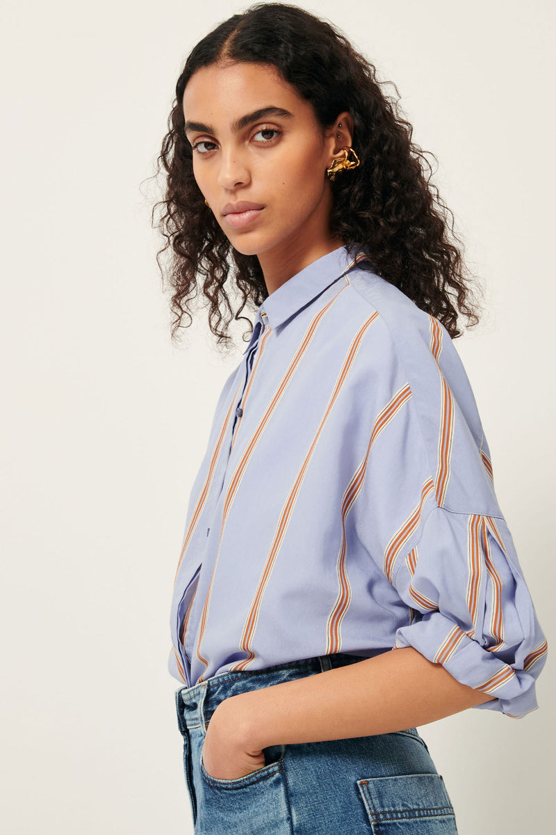 Celona Striped Viscose Shirt