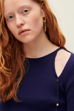 Claro Cotton Rib Knit Top