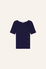 Claro Cotton Rib Knit Top