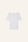 Claro Cotton Rib Knit Top
