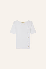 Claro Cotton Rib Knit Top